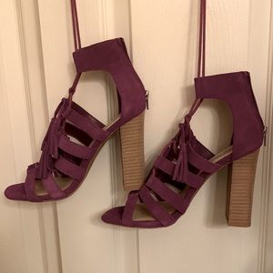 Purple Tie Up Steve Madden Heels